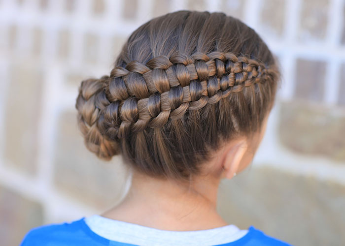 Braided ponytail look