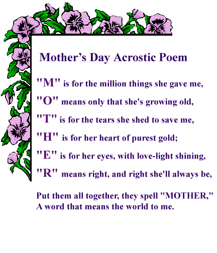 Mother S Day Poems Short Poems For Mom On Mothers Day