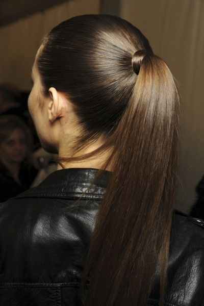 Sleek hair 